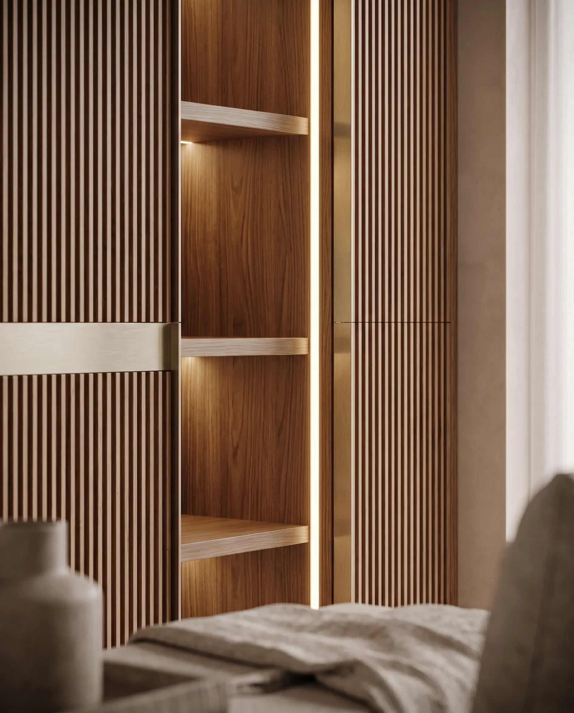 Precision manufacturing and woodworking detail